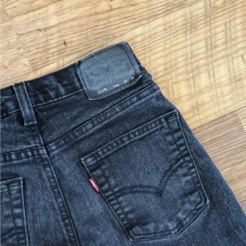 Levi’s 511 Slim Black Girls Jeans Size 14 Reg
